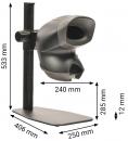 Preview: The image shows a device with a large, round opening at the front, attached to a sturdy base. It has a black surface and measures approximately 53 cm in height.
