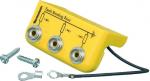 2200.6503 - Erdungsbox 3 x DK 10 mm, Erdungsleitung 3m mit Öse M4
