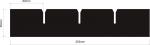 050.239.050.60 - PP Partition length 253 mm / height 50 mm / grid 60 mm ESD 