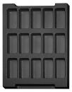 032.T-231 - Tiefzieheinlage T-231 355 x 253 x 26 mm, 15 Fächer, ESD