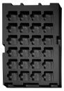 032.T-235 - Vacuum-formed insert T-235 555 x 355 x 47 mm, 24 compartments ESD 