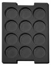 032.T-274 - Vacuum-formed insert T-274 352 x 252 x 17 mm, 12 compartments ESD 