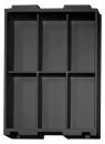 032.T-298 - Vacuum-formed insert T-298 553 x 353 x 55 mm, 6 compartments
