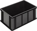 6426.007.992 - WEZ Eurobehälter ESD 600 x 400 x 278 mm, flacher Boden
