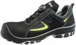 Preview: The shoe is sporty, mostly black with yellow accents. It has a sturdy sole with good tread and a quick-drying upper. The lacing system features a twist mechanism.