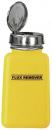 Preview: The image shows a bottle-like, yellow container with a metal screw cap. On the front, in black lettering, it says 