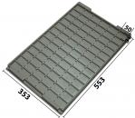 032.T-245 - Vacuum-formed insert T-245 553 x 353 x 24 mm, 78 compartments ESD 