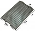 032.T-263 - Vacuum-formed insert T-263 553 x 353 x 37 mm, 208 compartments