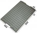 032.T-2106 - Vacuum-formed insert T-2106 552 x 352 x 17 mm, 60 compartments ESD 
