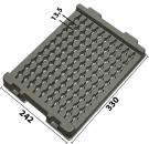 032.T-278 - Tiefzieheinlage T-278 330 x 242 x 43 mm, 100 Fächer, ESD