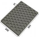 032.T-287 - Vacuum-formed insert T-287 331 x 245 x 21 mm, 76 compartments ESD 
