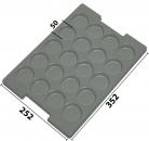 032.T-273 - Tiefzieheinlage T-273 352 x 252 x 17 mm, 20 Fächer, ESD