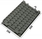 032.T-2113 - Tiefzieheinlage T-2113 350 x 250 x 26 mm, 50 Fächer, ESD