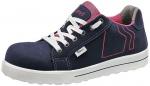 Preview: The shoe is a sporty half-shoe in dark blue with pink accents. It has a white sole and laces. The shape is casual and well-suited for everyday wear.