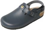 Preview: The image shows a gray clog made of lightweight material. It has a comfortable shape, a closed front, and an adjustable strap at the heel. The sole is slip-resistant.