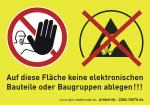 2850.10070.de - Warning label - No deposit, German